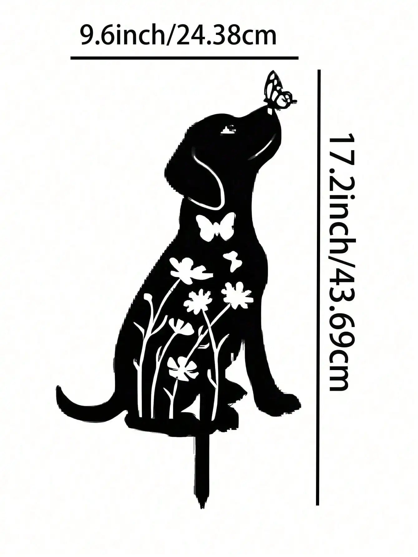 Decorative Dog Wall Art | Metal Indoor Outdoor Decor