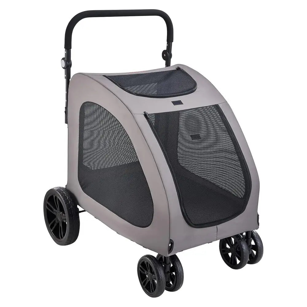 Pet Stroller with Brakes | Heavy-Duty Dog & Cat Stroller | 160 lb Capacity