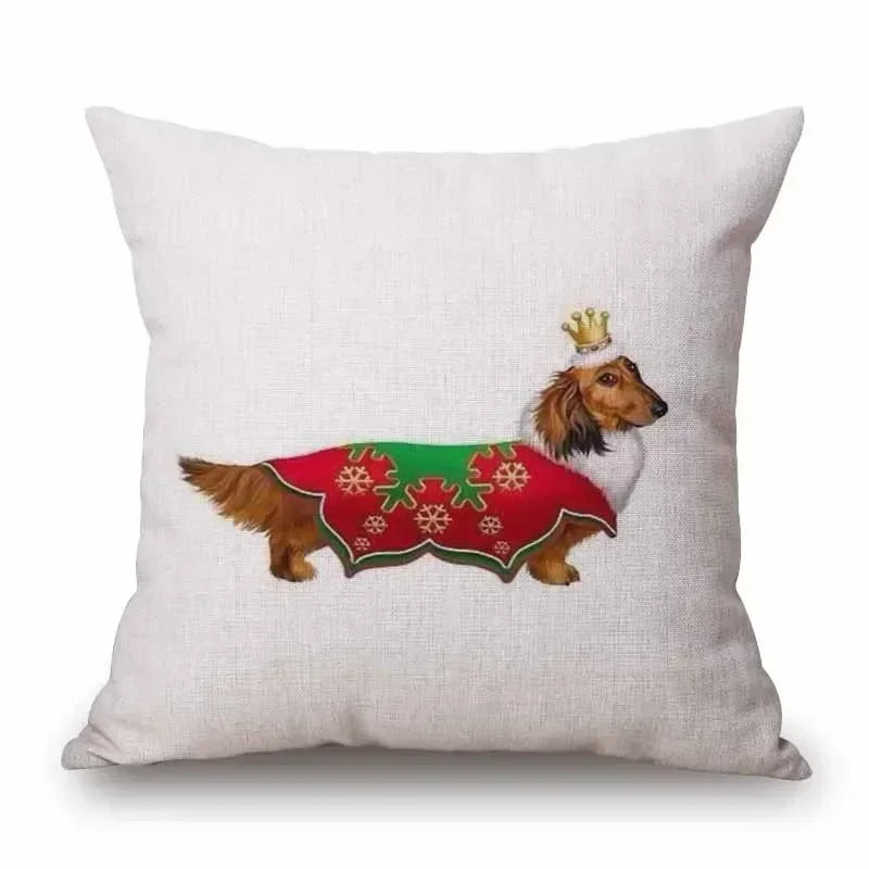Dachshund Dog Cushion Covers – Sausage Dog Pet Pillowcase for Sofa