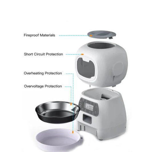 3.5L Automatic Pet Feeder for Cats & Dogs – Timed Smart Food Dispenser