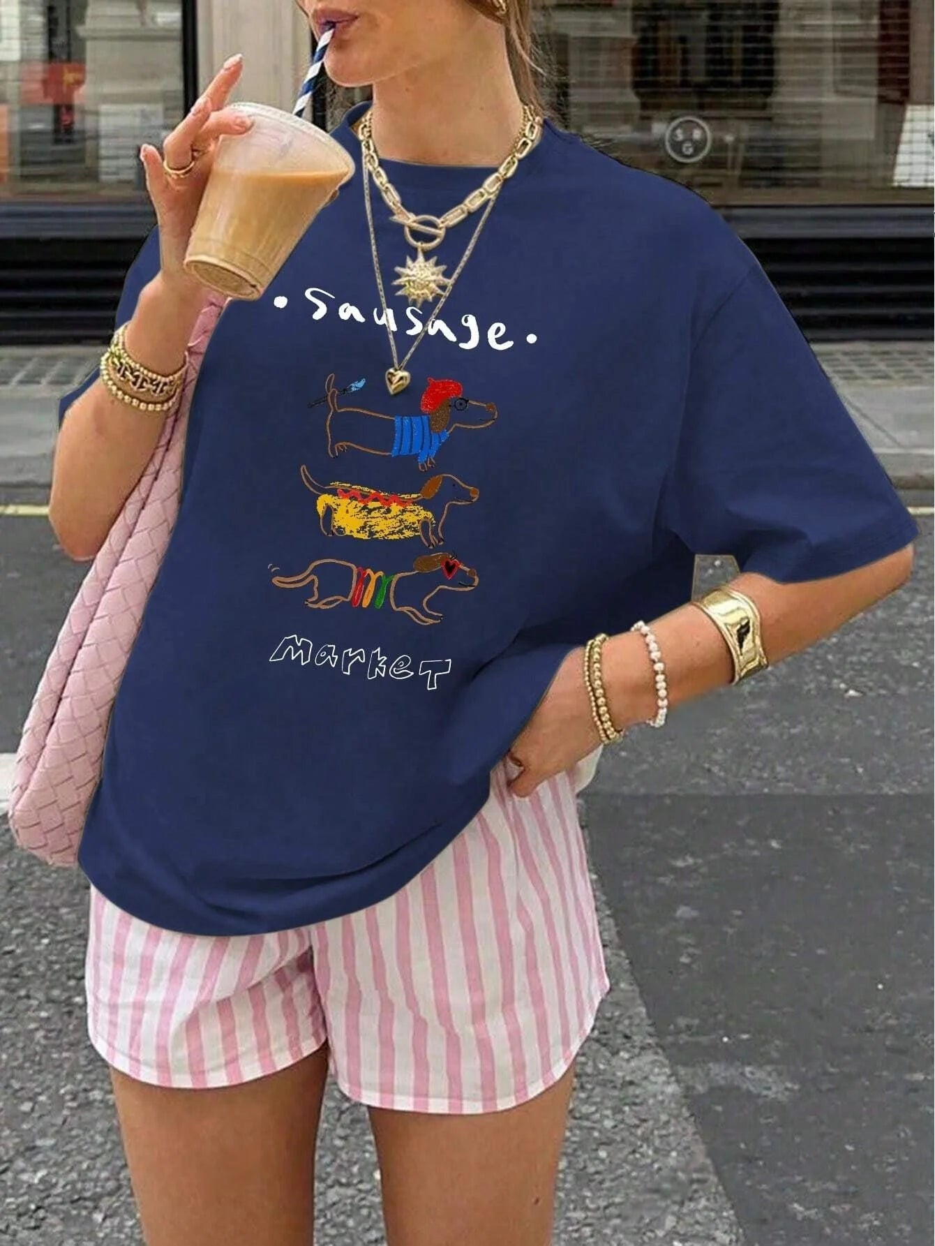 Dachshund T-Shirt Women | Casual Everyday Summer Tee