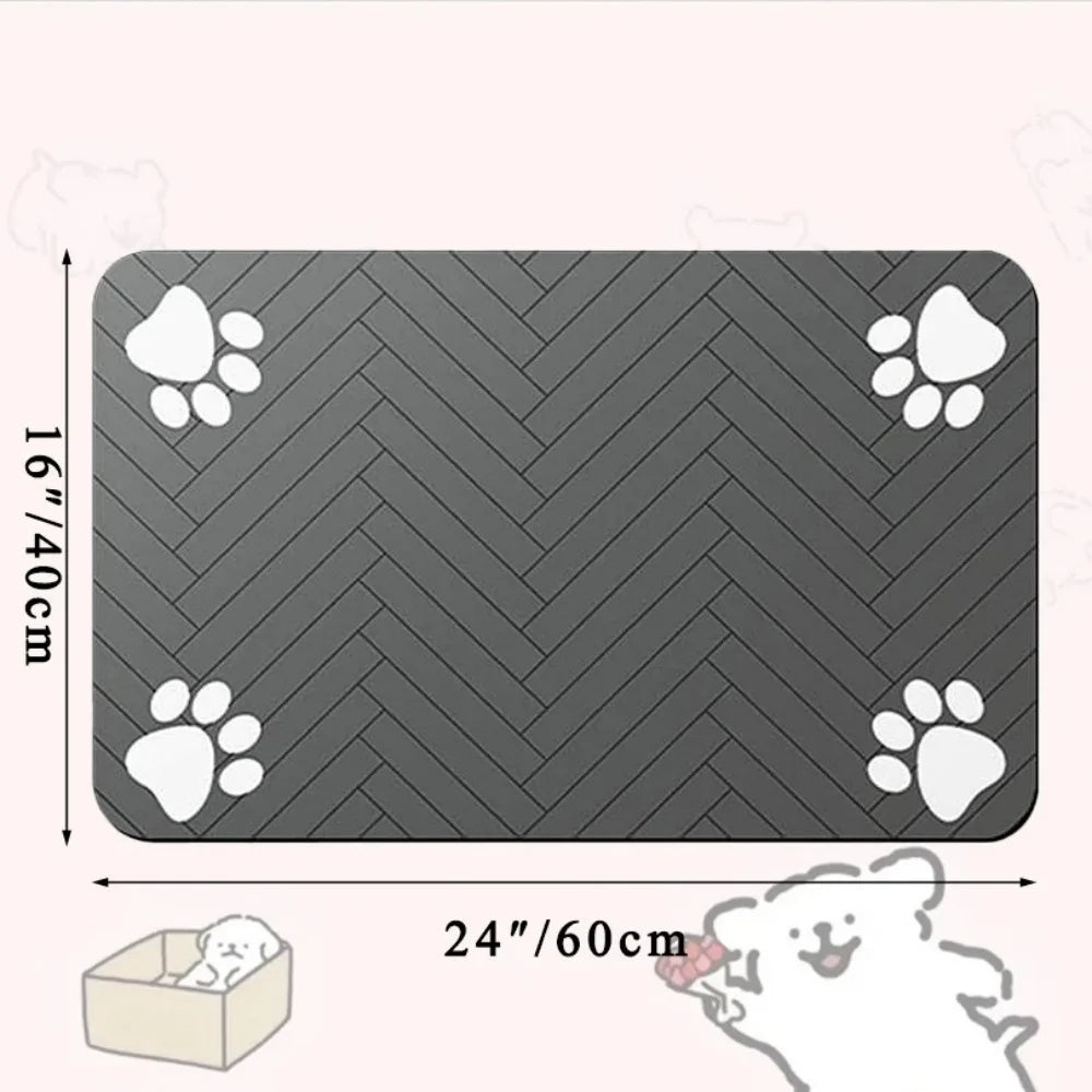 Absorbent Dog & Cat Feeding Mat | Floor Protection Placemat