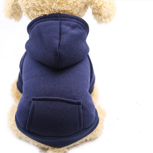 Fashion Fleece Pet Jacket & Hoodie – Warm Dog Coat, Puppy Overalls for Small Dogs & Cats, Stylish Pet Outfit