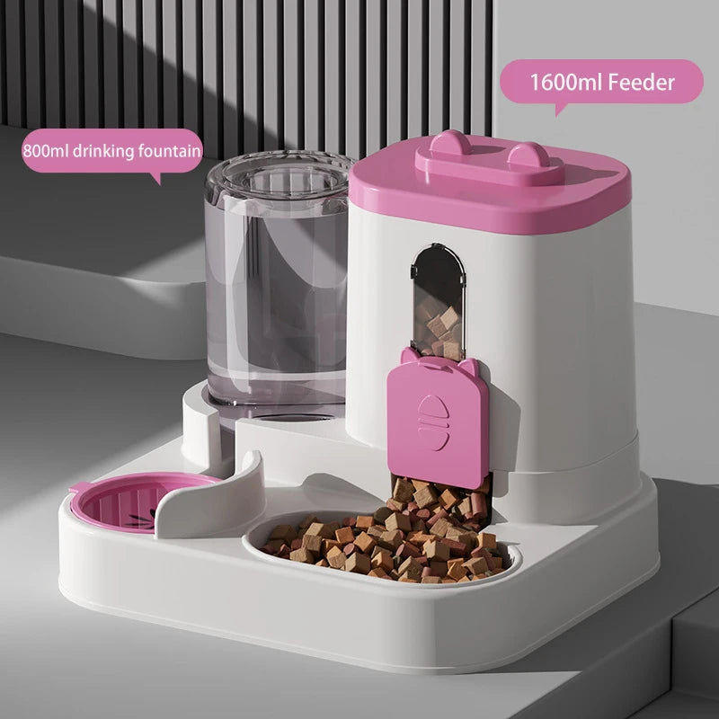 2-in-1 Pet Feeder & Water Dispenser | Large Capacity