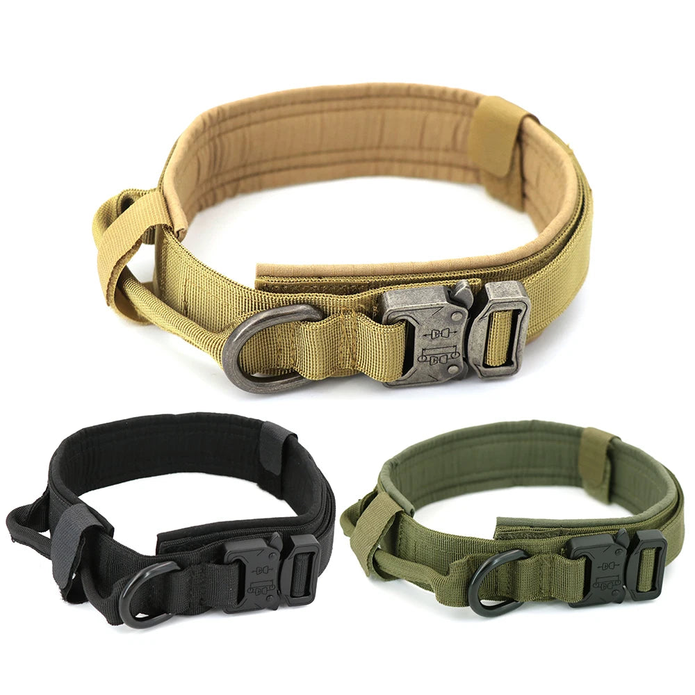 Tactical Dog Training Collar & Leash Set | Heavy Duty Control Collar