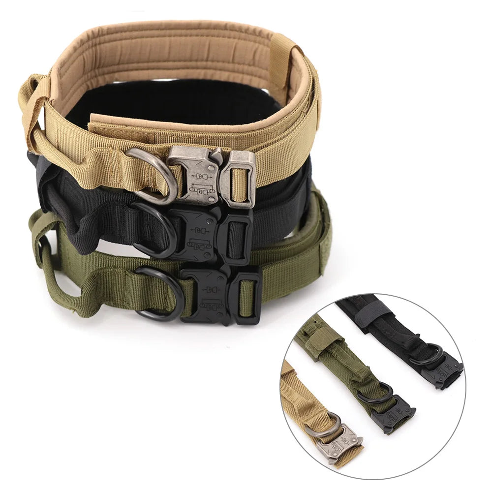 Tactical Dog Training Collar & Leash Set | Heavy Duty Control Collar