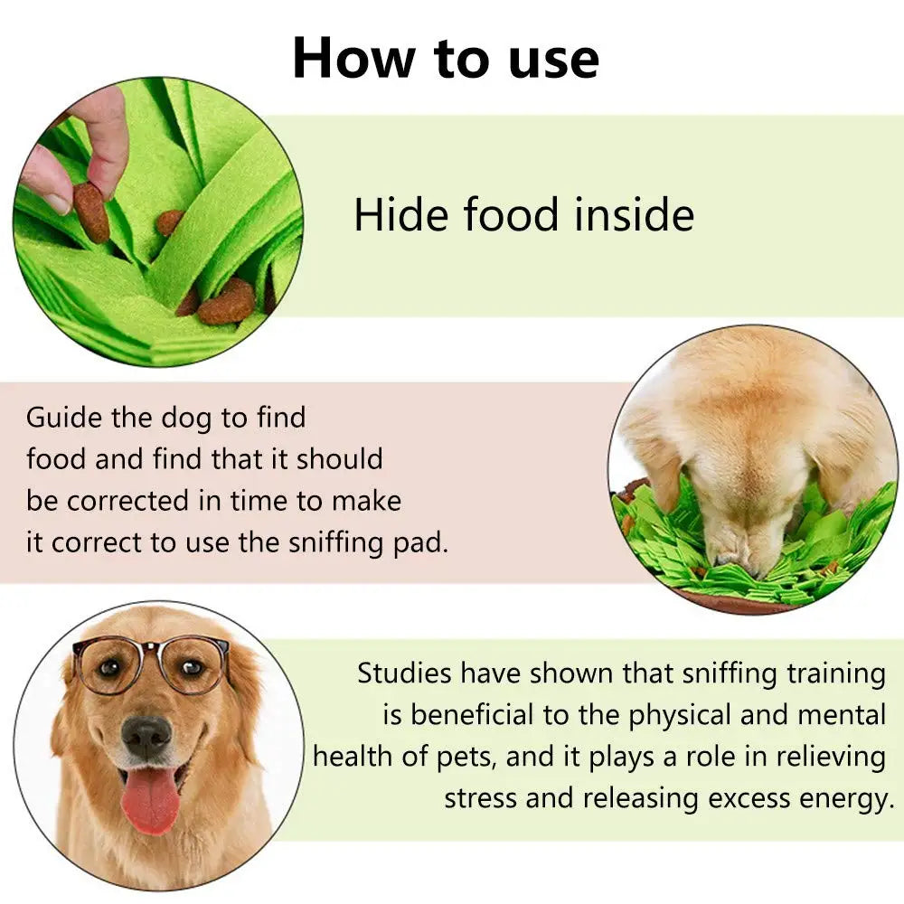 Pet Snuffle Mat for Dogs & Cats – Interactive Slow Feeder Game