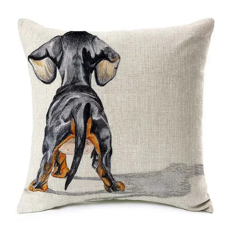 Dachshund Dog Cushion Covers – Sausage Dog Pet Pillowcase for Sofa