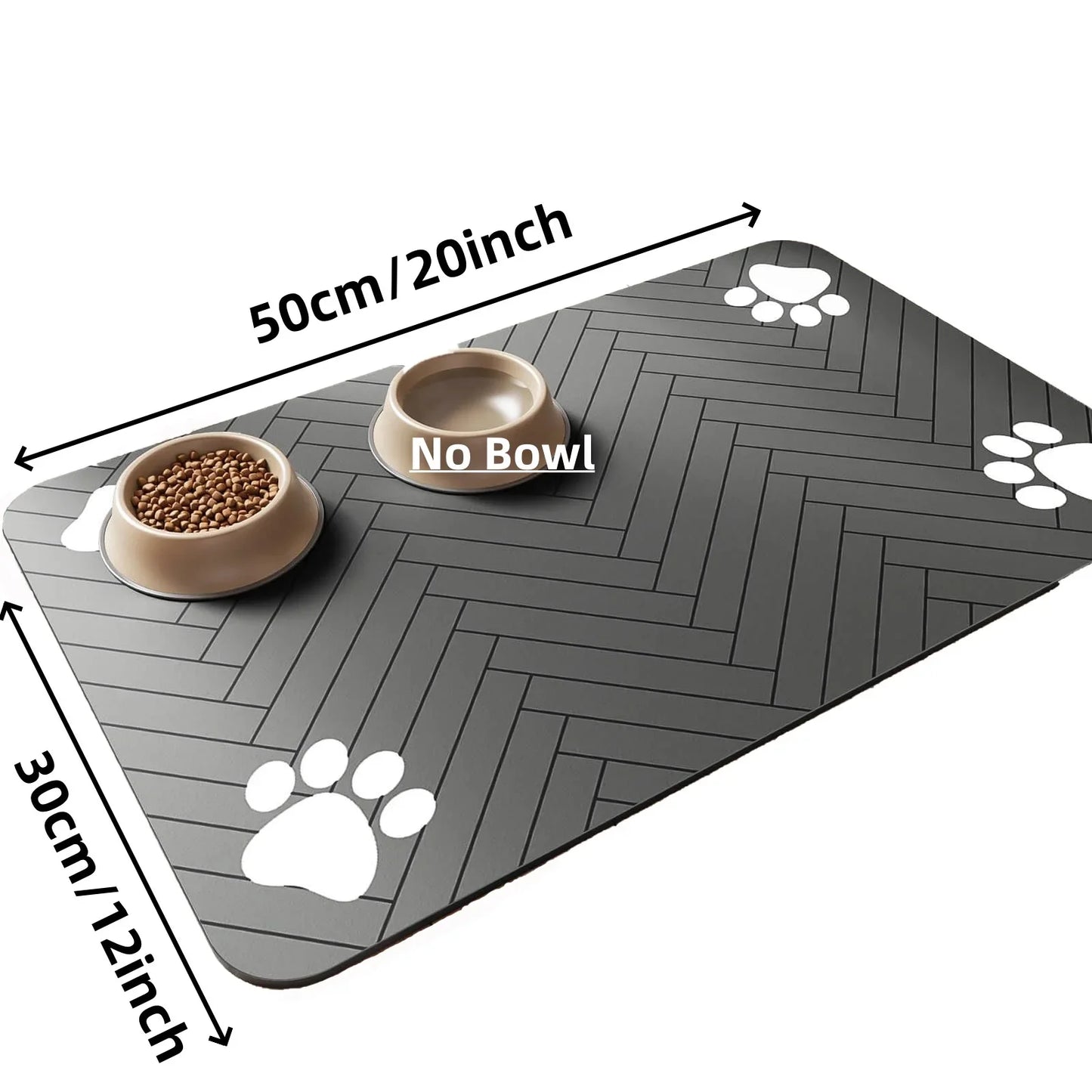 Absorbent Pet Feeding Mat | Waterproof Dog Cat Placemat