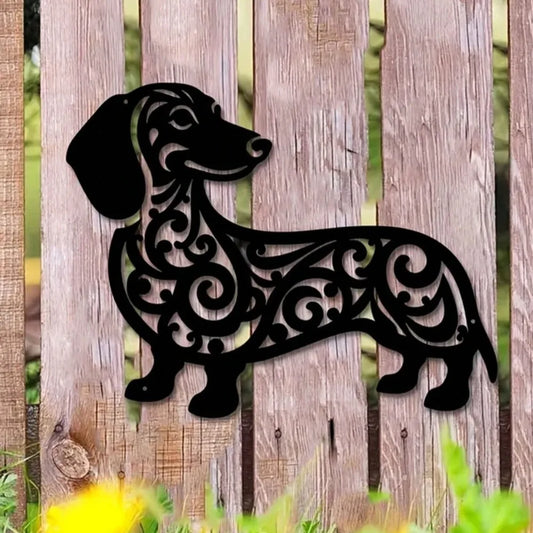 Decorative Dog Wall Art | Metal Indoor Outdoor Decor