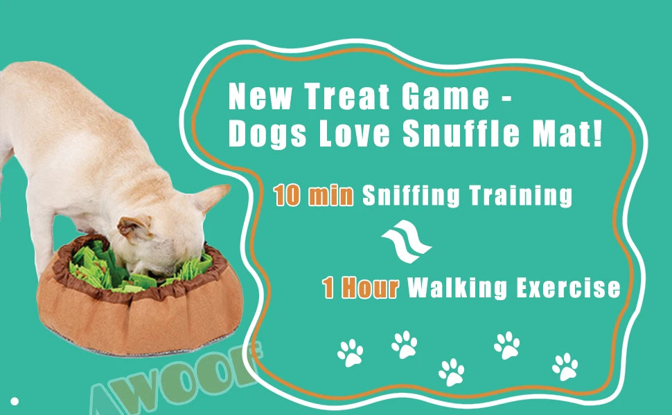 Pet Snuffle Mat for Dogs & Cats – Interactive Slow Feeder Game