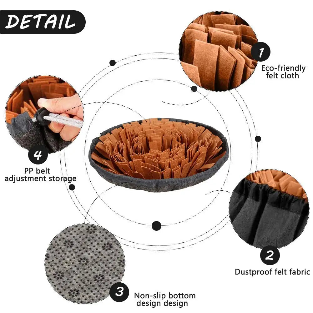 Pet Snuffle Mat for Dogs & Cats – Interactive Slow Feeder Game