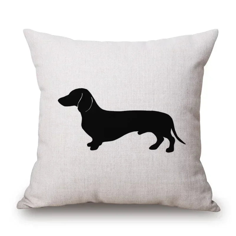 Dachshund Dog Cushion Covers – Sausage Dog Pet Pillowcase for Sofa