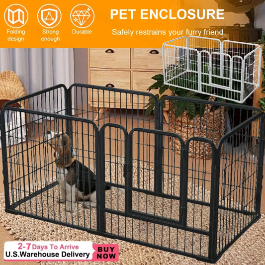 6-Panel Heavy Duty Pet Playpen | Foldable Dog Exercise Pen