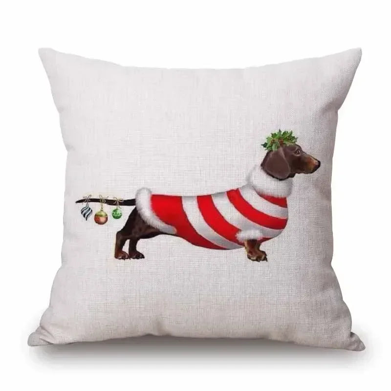 Dachshund Dog Cushion Covers – Sausage Dog Pet Pillowcase for Sofa