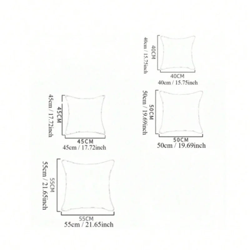 Square Pillow Core | Cushion Insert for Sofa & Bed Pillow Covers