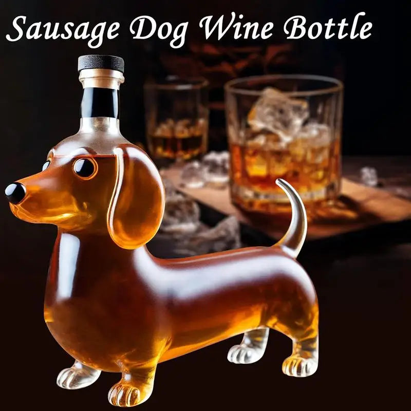 Dachshund Decanter Bottle | Whiskey & Liquor Decor