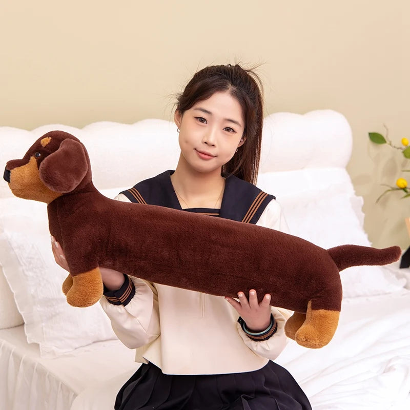 Dachshund Plush Body Pillow | Long Dog Hugging Pillow