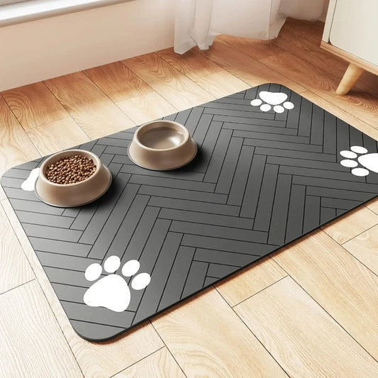Absorbent Pet Feeding Mat | Waterproof Dog Cat Placemat