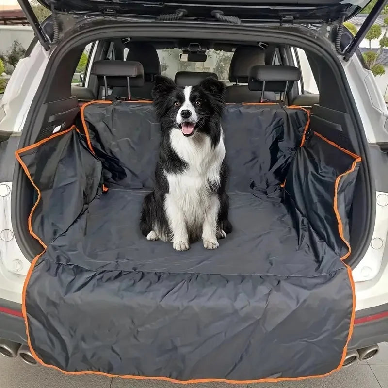 Durable Polyester Auto Trunk Mat for Pets | Non-Slip, Scratch-Resistant, Easy-Clean Mat for SUVs and Cars, Pet Safety Mat