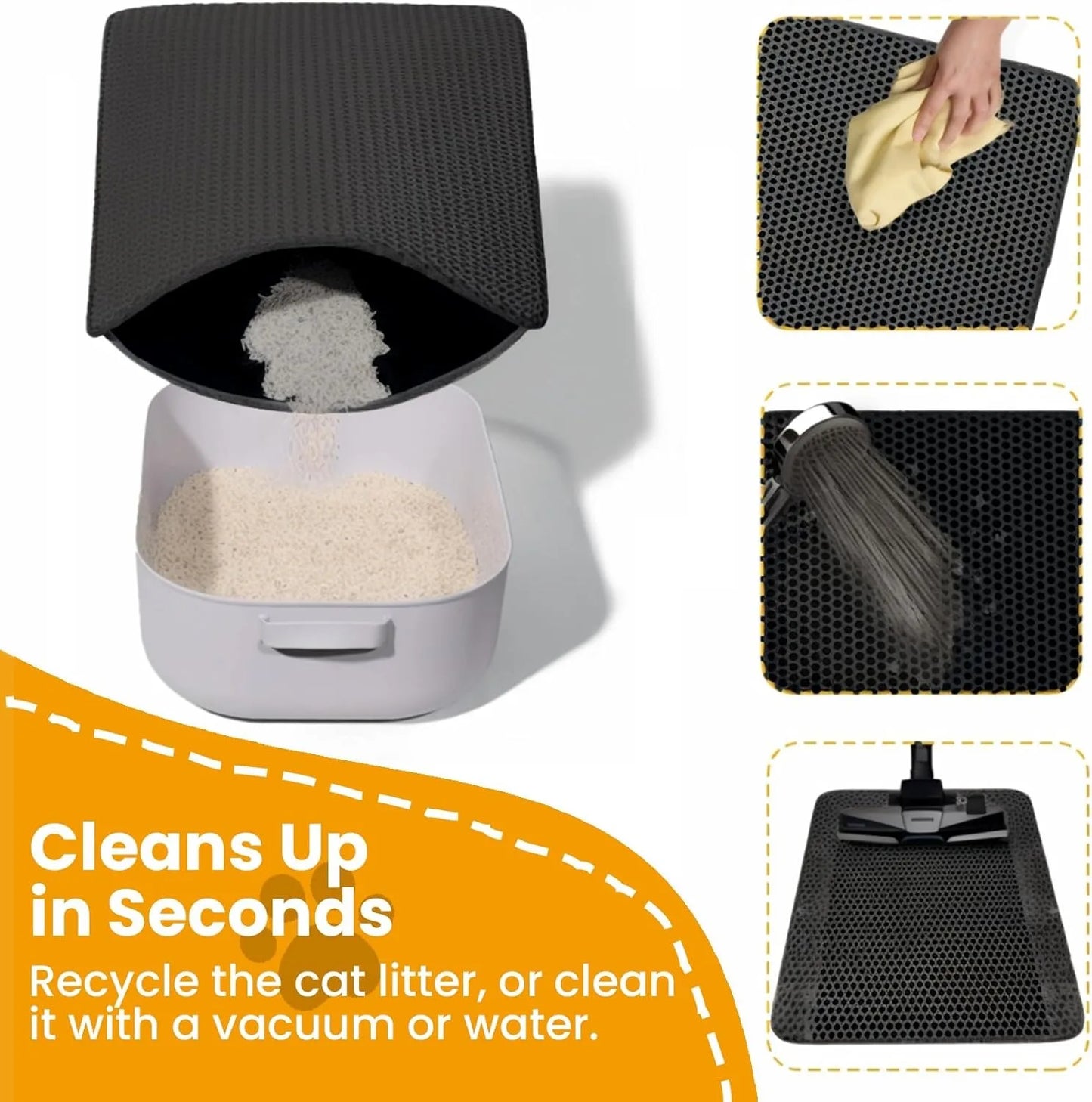 Large Cat Litter Box Mat | Wear-Resistant Floor Protection