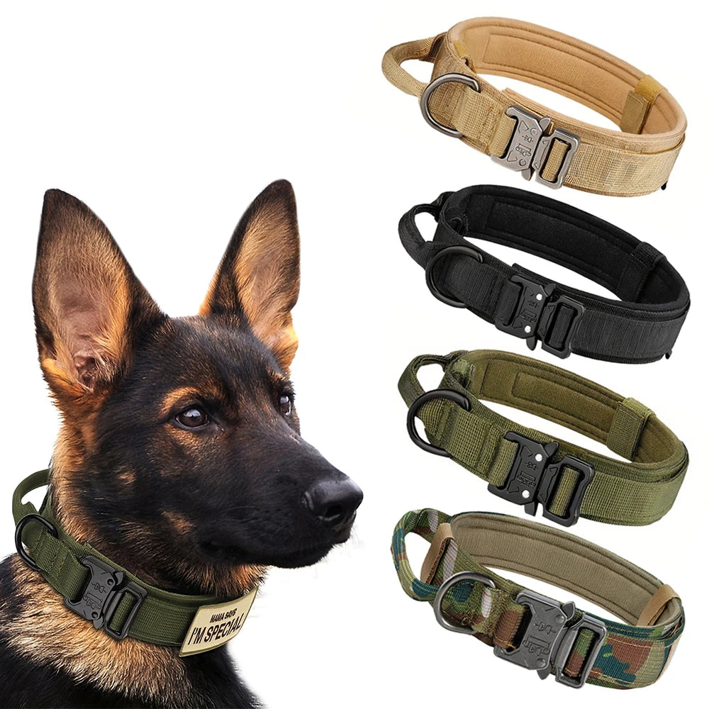 Tactical Dog Training Collar & Leash Set | Heavy Duty Control Collar