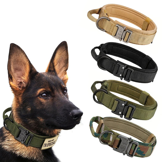 Tactical Dog Training Collar & Leash Set | Heavy Duty Control Collar