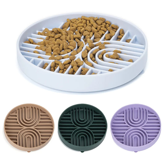 Pet Slow Feeder Plate | Calming Lick Mat for Dogs & Cats