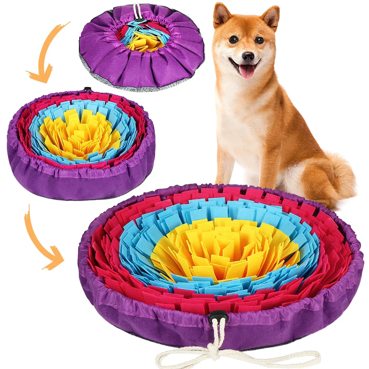 Pet Snuffle Mat for Dogs & Cats – Interactive Slow Feeder Game