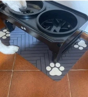 Absorbent Pet Feeding Mat for Dogs & Cats – Waterproof, Anti-Slip, Quick-Dry Bowl Placemat