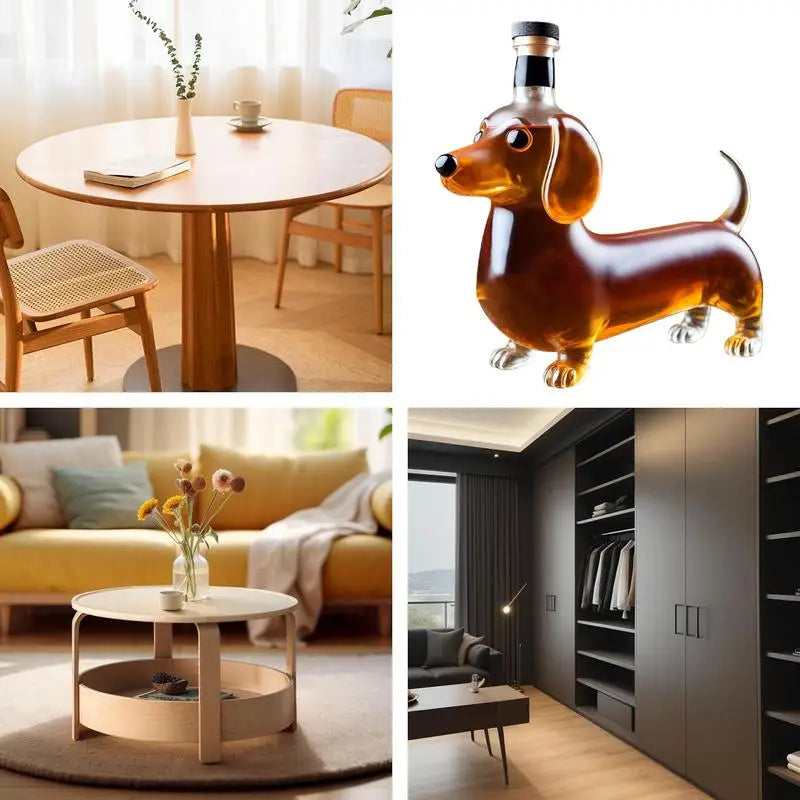 Dachshund Decanter Bottle | Whiskey & Liquor Decor