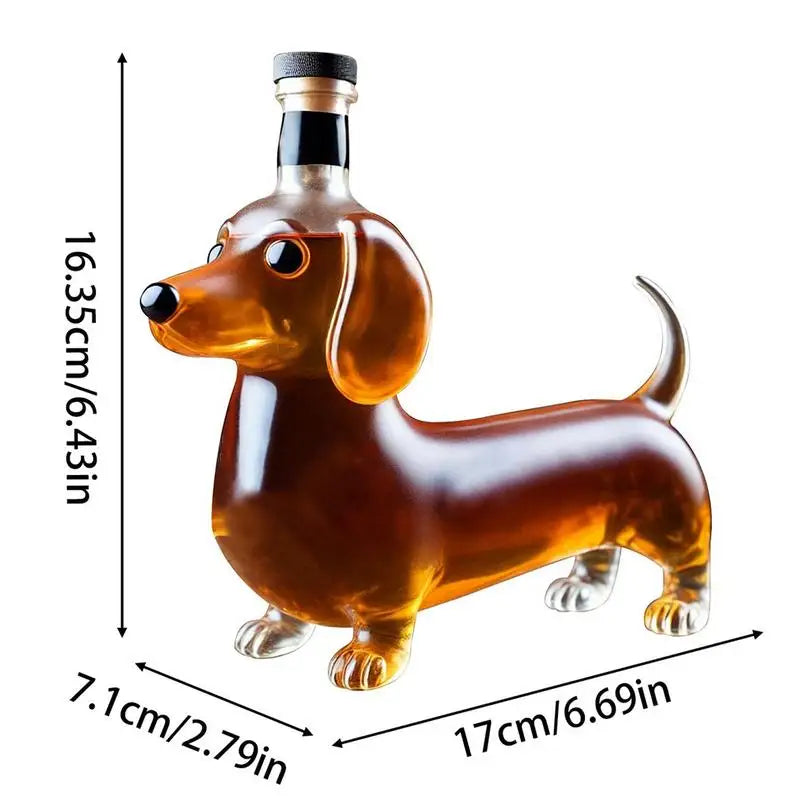Dachshund Decanter Bottle | Whiskey & Liquor Decor
