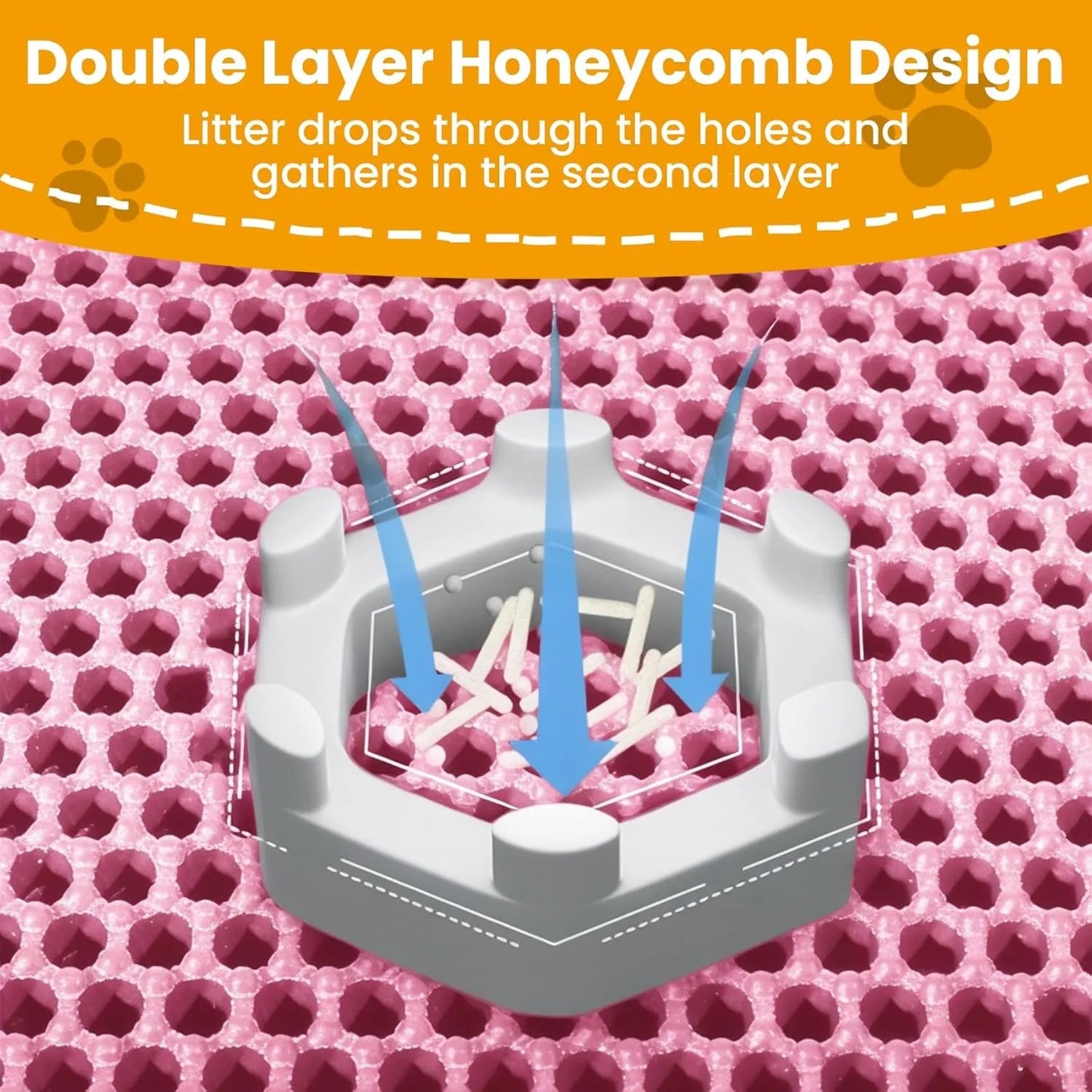 Large Cat Litter Box Mat | Wear-Resistant Floor Protection