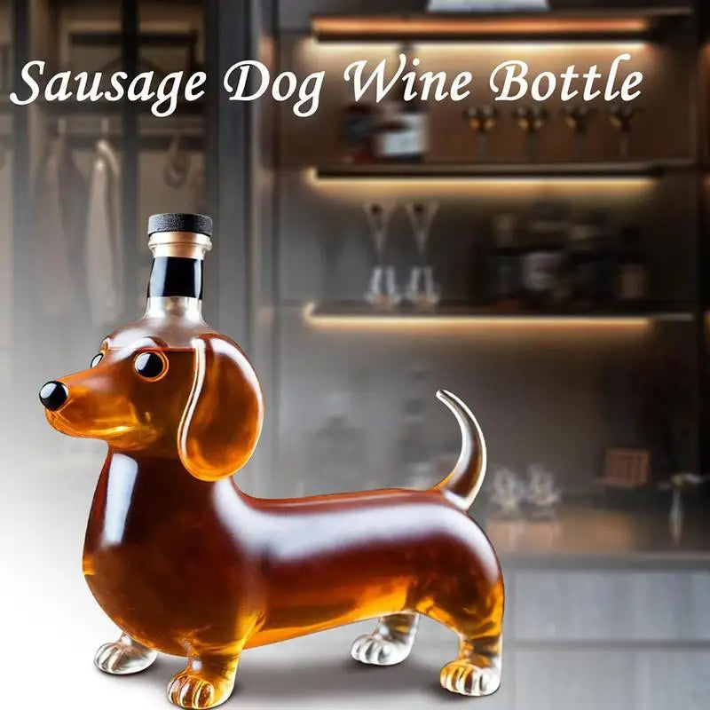 Dachshund Decanter Bottle | Whiskey & Liquor Decor