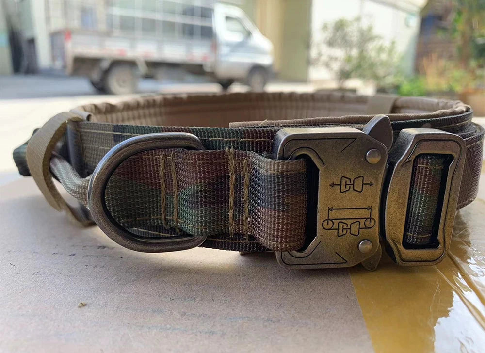 Tactical Dog Training Collar & Leash Set | Heavy Duty Control Collar