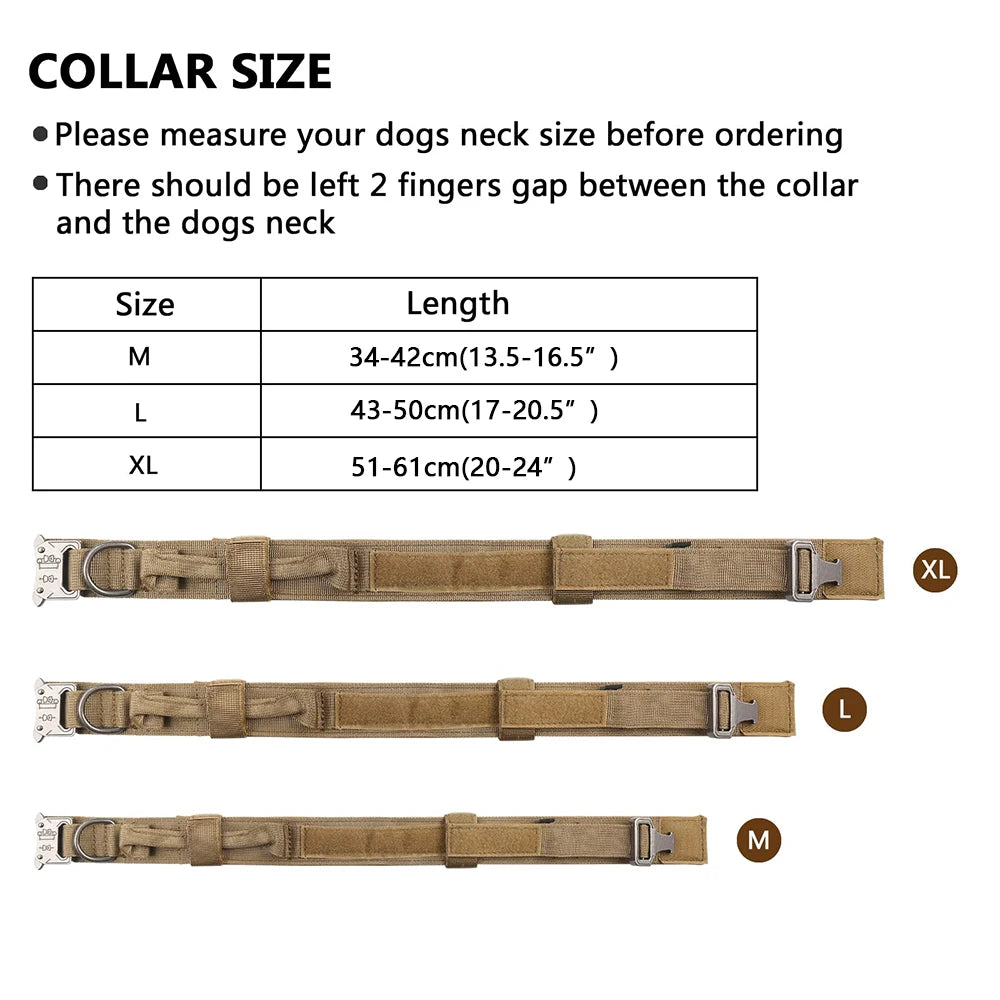 Tactical Dog Harness Set | MOLLE Training Vest for Large Dogs