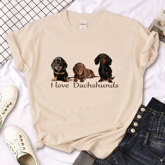 Dachshund Dog T-Shirt | Women’s Y2K Harajuku Top