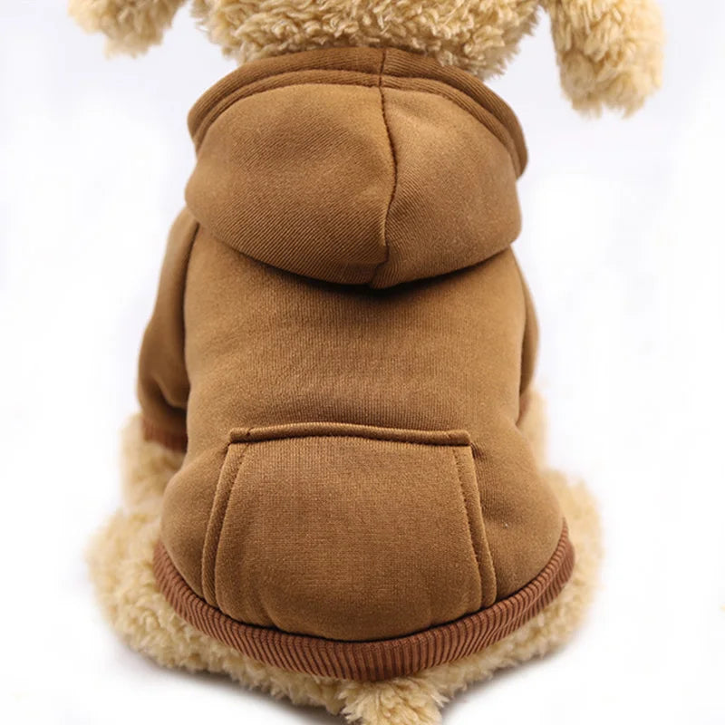 Fashion Fleece Pet Jacket & Hoodie – Warm Dog Coat, Puppy Overalls for Small Dogs & Cats, Stylish Pet Outfit
