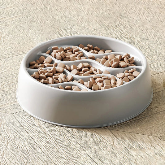 Cat & Dog Slow Feeder Bowl | Easy Clean Design