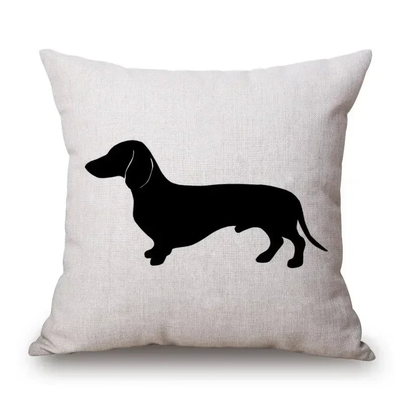 Dachshund Dog Cushion Covers – Sausage Dog Pet Pillowcase for Sofa