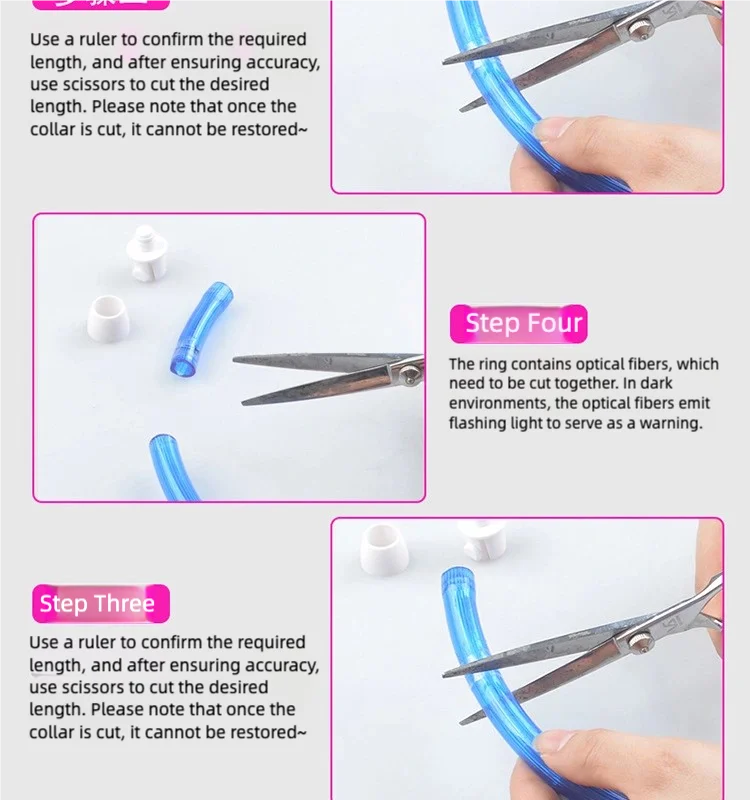 LED Dog Collar USB Rechargeable | Glowing Night Safety Collar