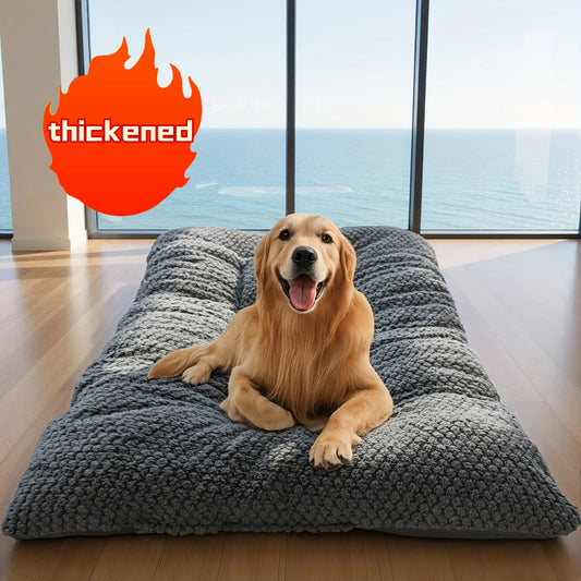 Large Thickened Plush Pet Mat – Soft Winter Warm Bed for Dogs, Cats & Small Pets