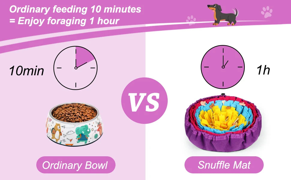 Pet Snuffle Mat for Dogs & Cats – Interactive Slow Feeder Game