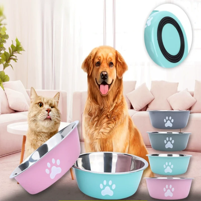 High Quality Stainless Steel Pet Bowls | Anti-Knock Dog Bowls