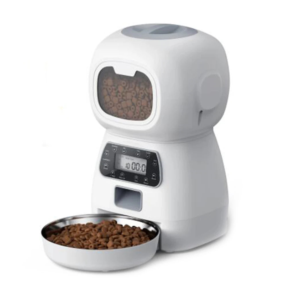 3.5L Automatic Pet Feeder for Cats & Dogs – Timed Smart Food Dispenser