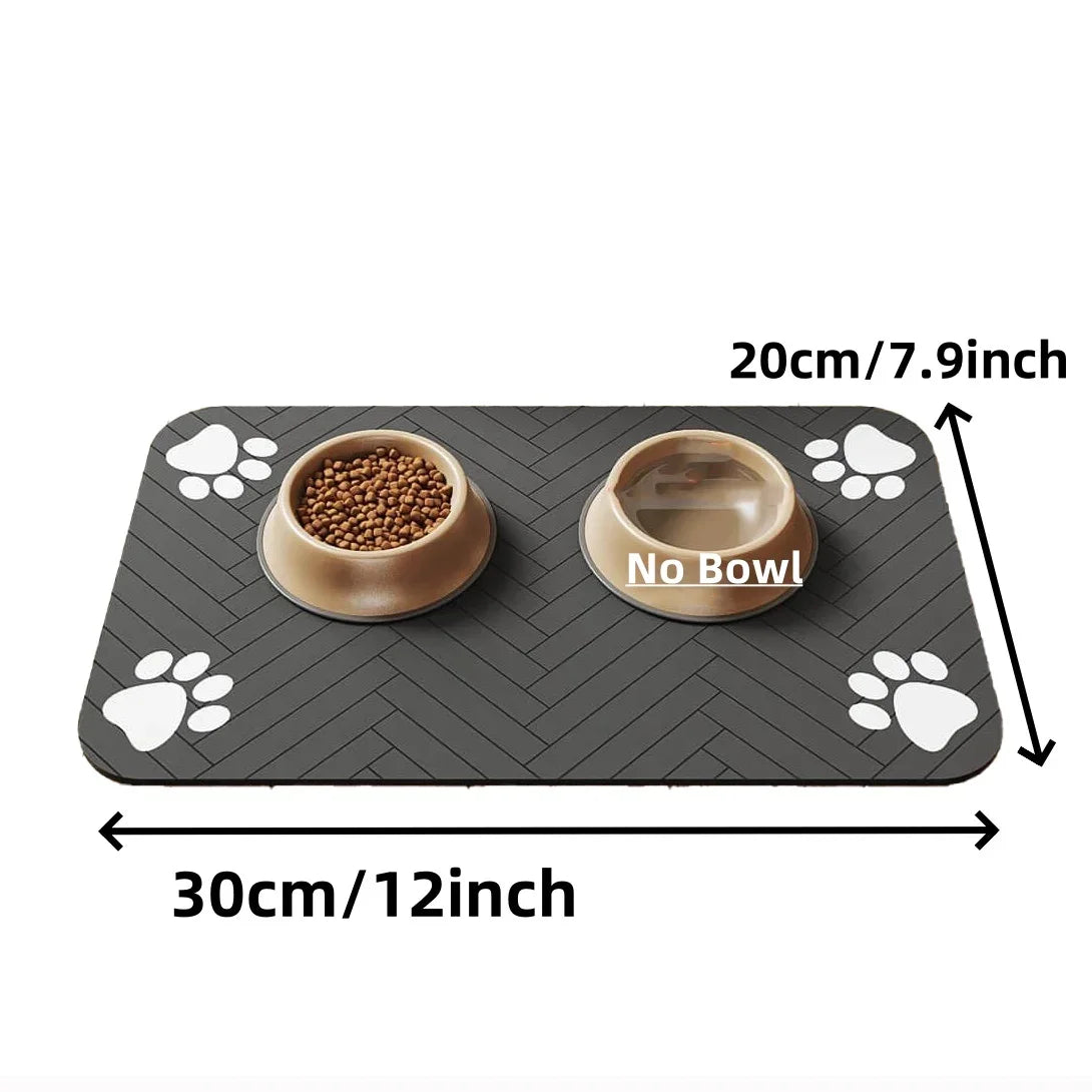 Absorbent Pet Feeding Mat | Waterproof Dog Cat Placemat