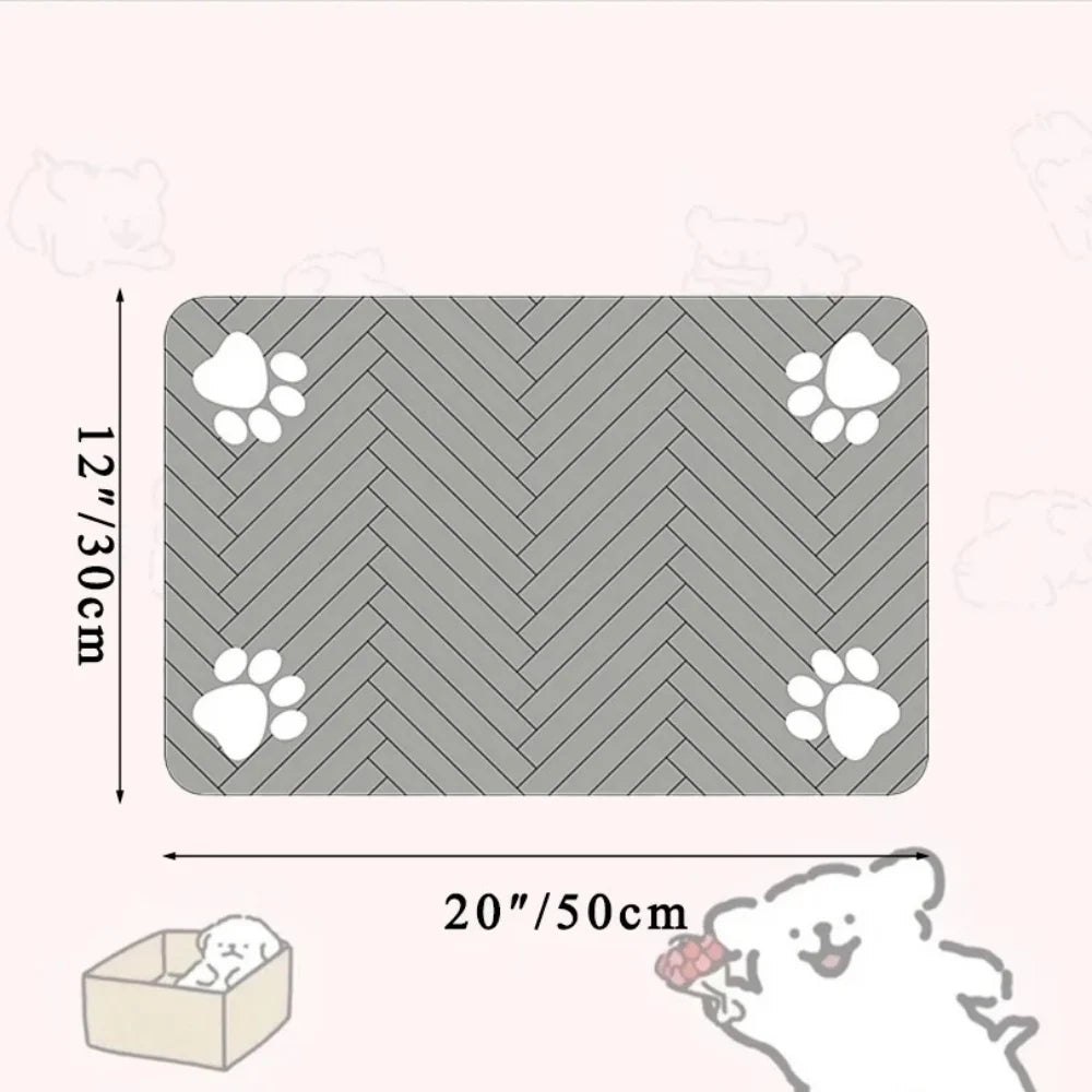 Absorbent Dog & Cat Feeding Mat | Floor Protection Placemat