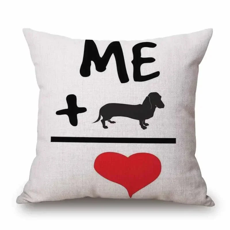 Dachshund Dog Cushion Covers – Sausage Dog Pet Pillowcase for Sofa