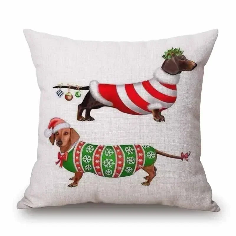 Dachshund Dog Cushion Covers – Sausage Dog Pet Pillowcase for Sofa