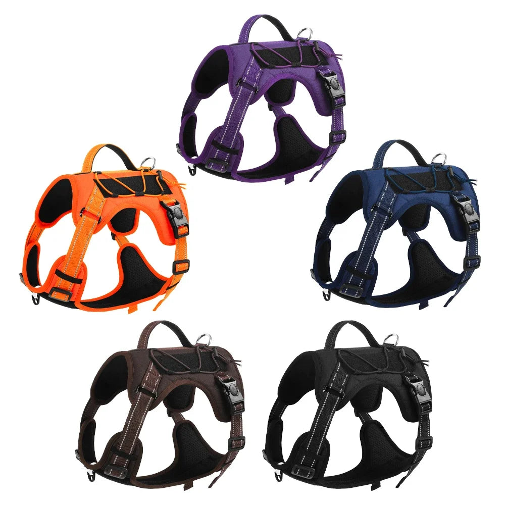 Reflective Dog Harness | Adjustable No-Pull Nylon Pet Harness